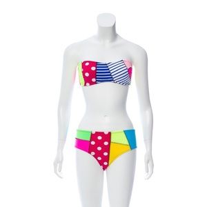 Moschino Multicolored + Mixed Print Bikini